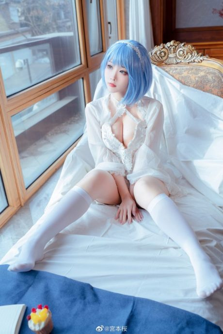 图片[4]-宫本桜恰巴耶夫COSER：诠释碧蓝航线白骑兵的性感与优雅-cos图咖