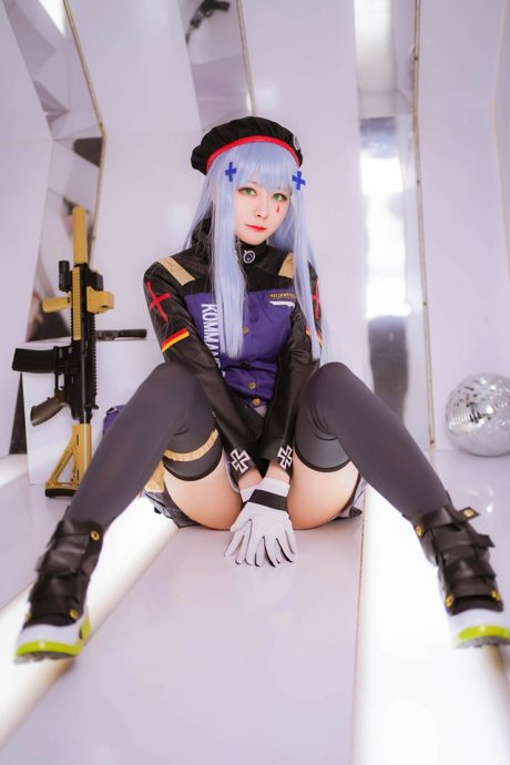 Arty亚缇少女前线COS：展现HK416火辣与冷酷双重魅力-cos图咖